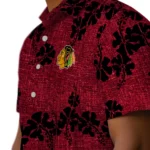 Chicago Blackhawks Hawaiian Shirt – 50th State Flower