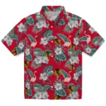 Chicago Blackhawks Hawaiian Shirt – Flamingo and Hibiscus