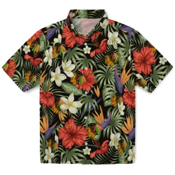 chicago blackhawks hibiscus bird hawaiian shirts best selling