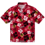 Chicago Blackhawks Hawaiian Shirt – Hibiscus Flower Design