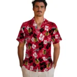 Chicago Blackhawks Hawaiian Shirt – Hibiscus Flower Design