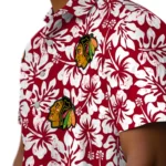 Chicago Blackhawks Hawaiian Shirt – Hibiscus Motif