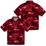Chicago Blackhawks Hawaiian Shirt – Palm And Clouds