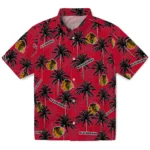 Chicago Blackhawks Hawaiian Shirt – Palm Tree Motif