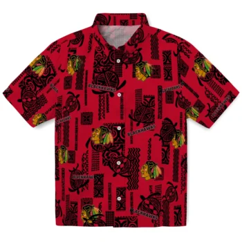 chicago blackhawks turtle lines red hawaiian shirts best selling