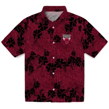 chicago bulls hibiscus petals red hawaiian shirts best selling