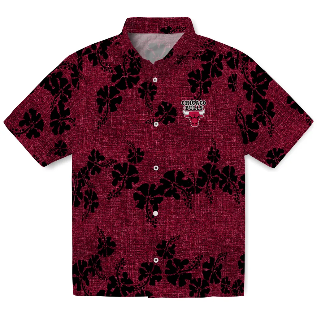 Chicago Bulls Hawaiian Shirt - 50th State Flower chicago bulls hibiscus petals red hawaiian shirts best selling