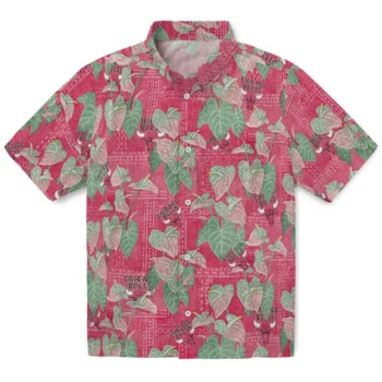 chicago bulls anthurium overlay red hawaiian shirts best selling
