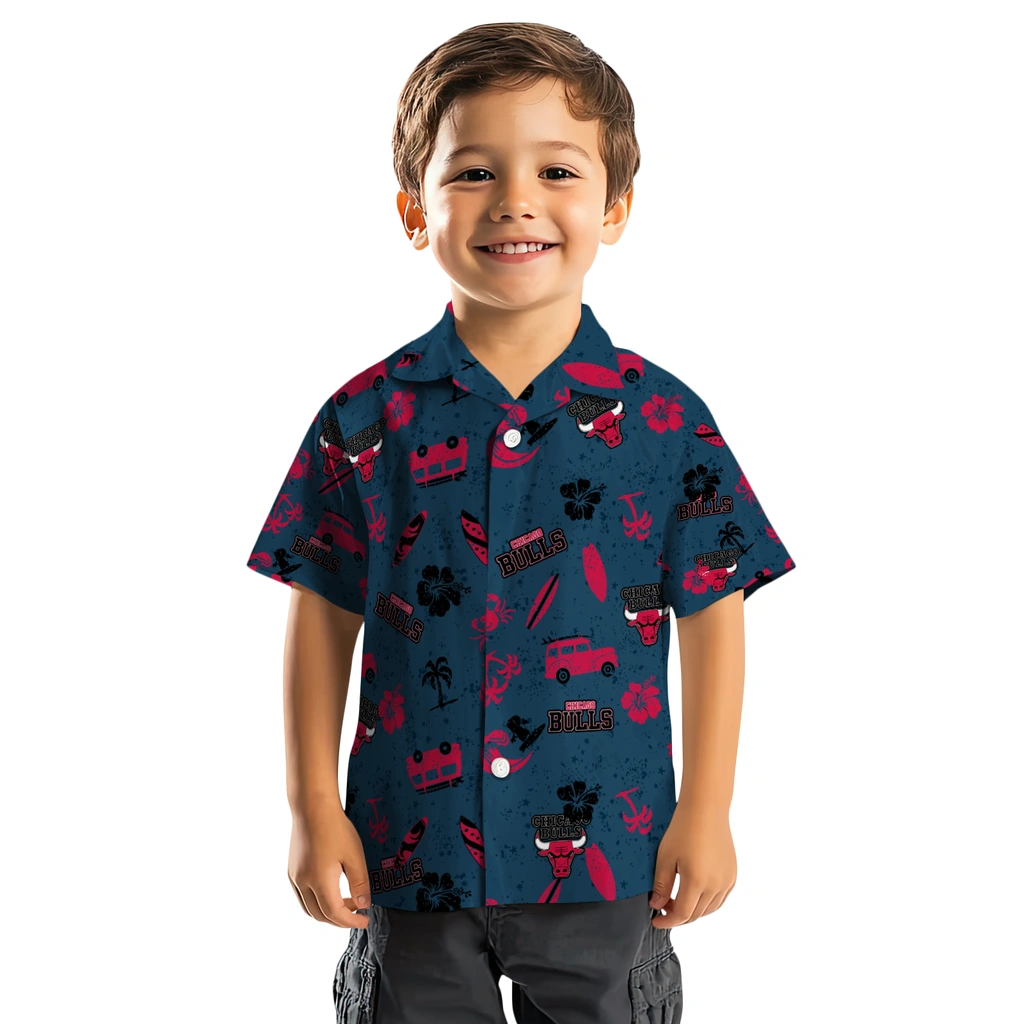 Chicago Bulls Hawaiian Shirt - Beach Vibe chicago bulls beach vibe navy hawaiian shirts top rated