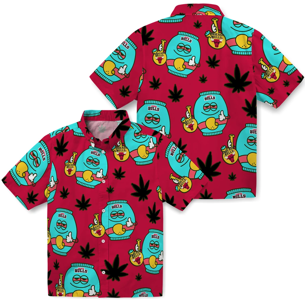 Chicago Bulls Hawaiian Shirt - Chill Vibe chicago bulls bong smile red hawaiian shirts high quality