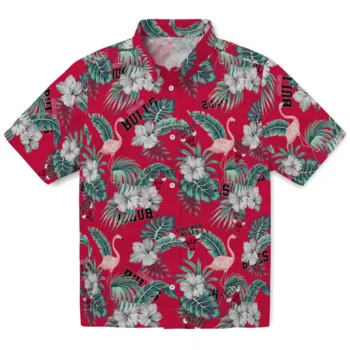 chicago bulls flamingo palms red hawaiian shirts best selling
