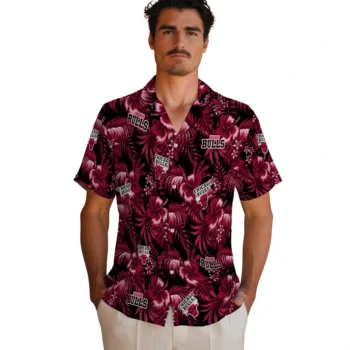 chicago bulls hibiscus exotic red hawaiian shirts fashion forward