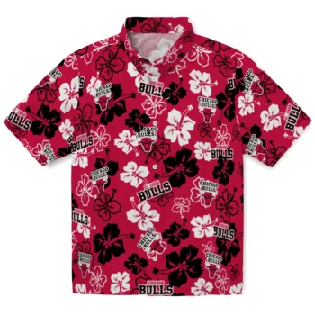 chicago bulls hibiscus bloom red hawaiian shirts best selling