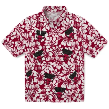 chicago bulls hibiscus motif red white hawaiian shirts best selling