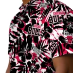 Chicago Bulls Hawaiian Shirt – Hibiscus Overlay