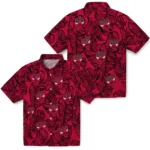 Chicago Bulls Hawaiian Shirt – Leaf Outline