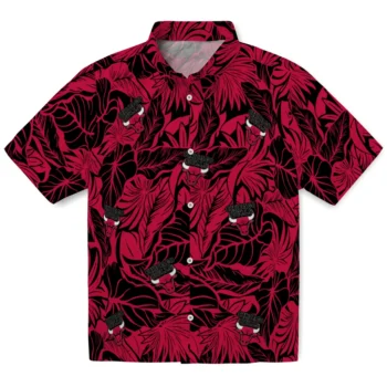 chicago bulls monstera layer red hawaiian shirts best selling
