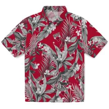 chicago bulls palm leaves red hawaiian shirts best selling