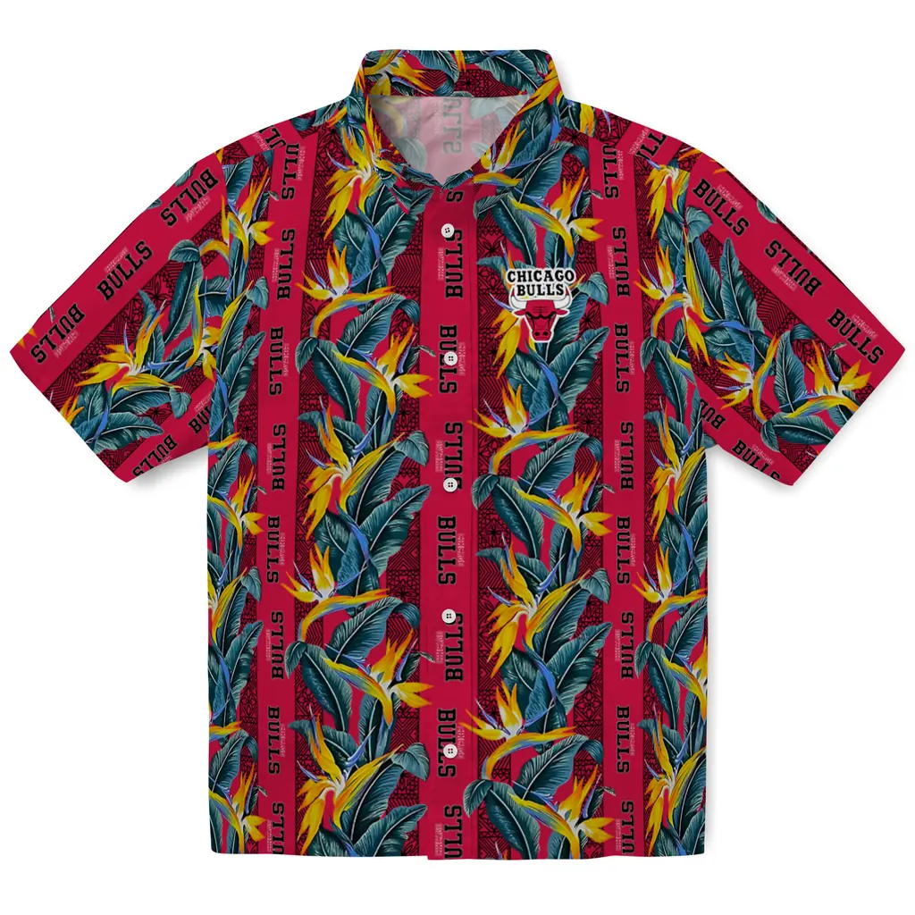 Chicago Bulls Hawaiian Shirt - Paradise Vines chicago bulls paradise vines red hawaiian shirts best selling