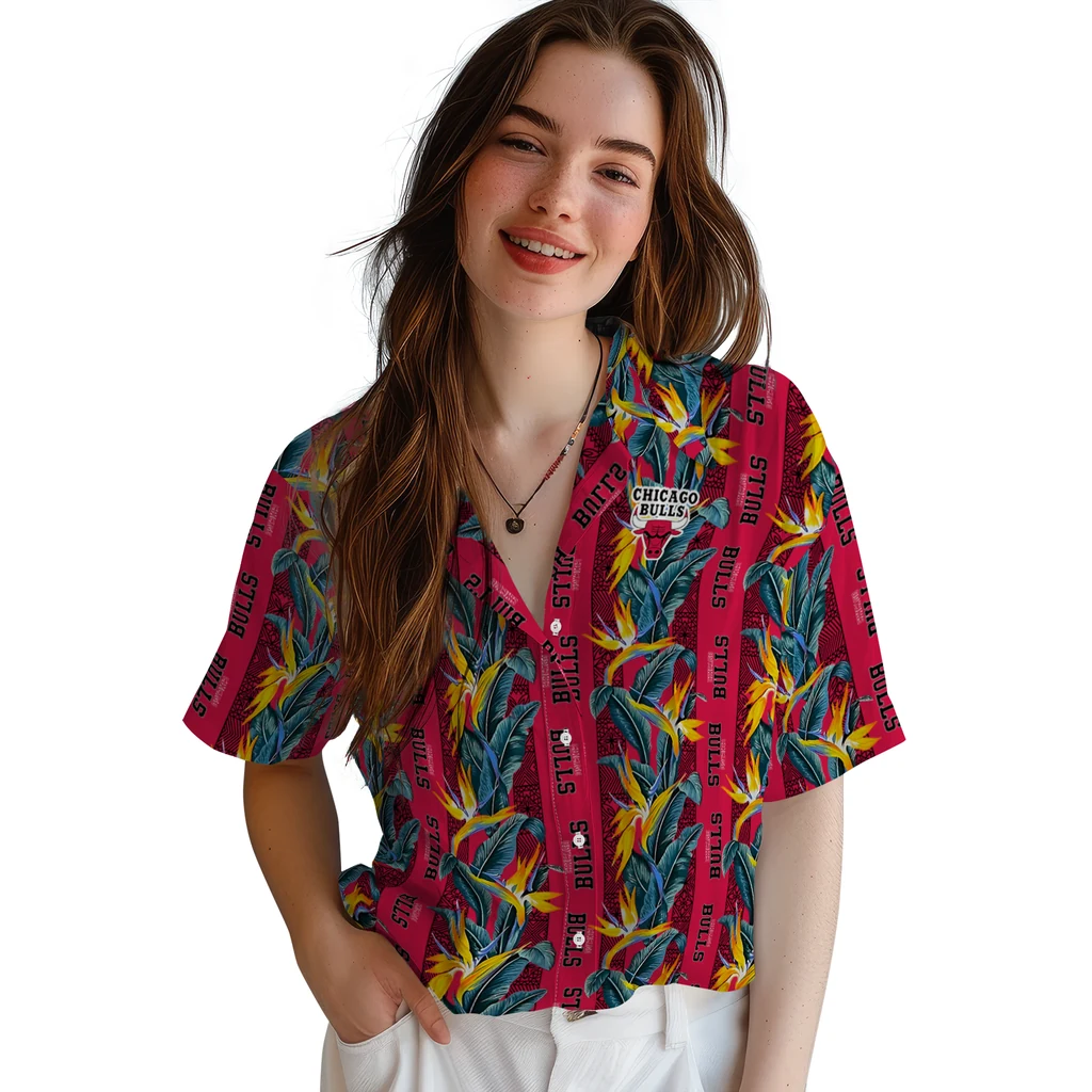 Chicago Bulls Hawaiian Shirt - Paradise Vines chicago bulls paradise vines red hawaiian shirts latest model