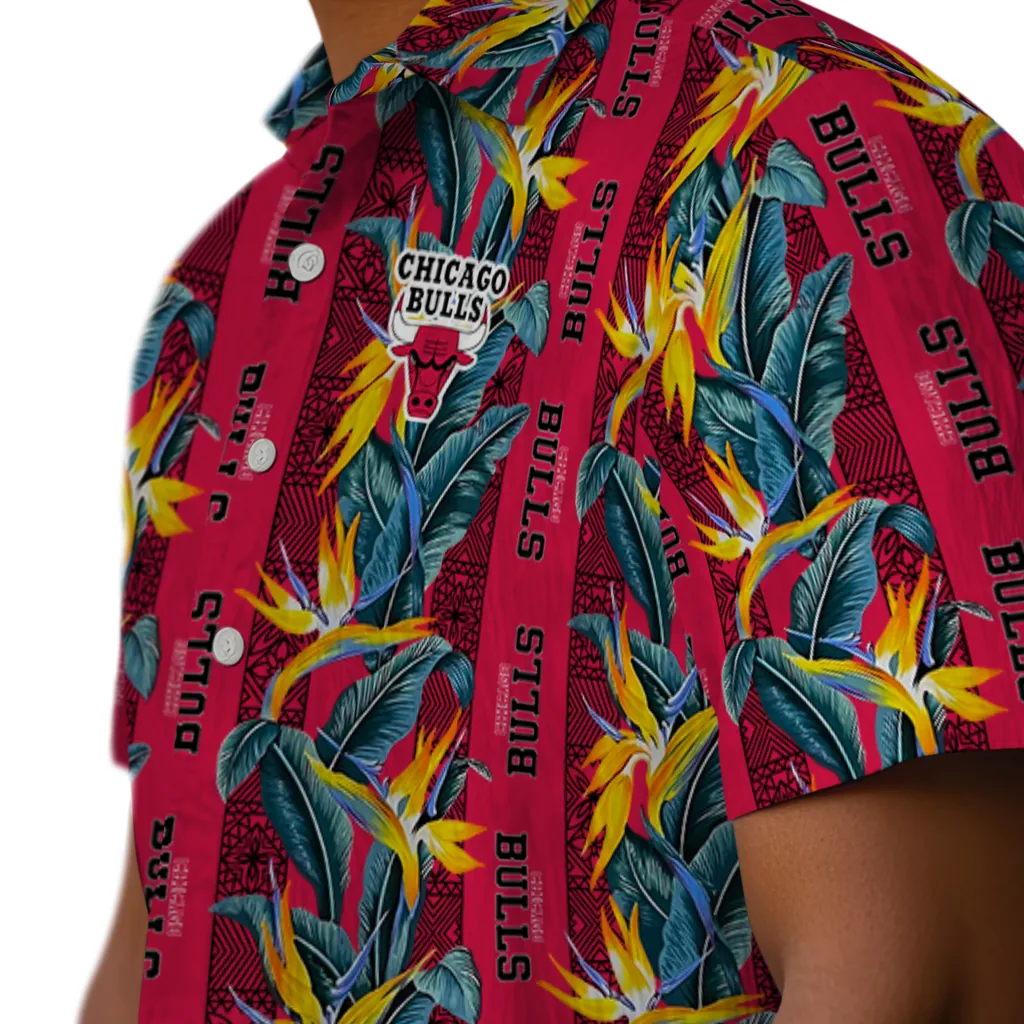 Chicago Bulls Hawaiian Shirt - Paradise Vines chicago bulls paradise vines red hawaiian shirts trendy