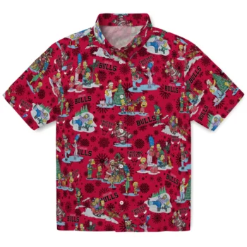 chicago bulls simpsons christmas red hawaiian shirts best selling