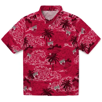 chicago bulls wave palm red hawaiian shirts best selling