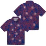 Chicago Cubs Hawaiian Shirt – Leaf Outline