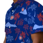 Chicago Cubs Hawaiian Shirt – Palm And Clouds