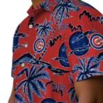 Chicago Cubs Hawaiian Shirt – Palm Sunset