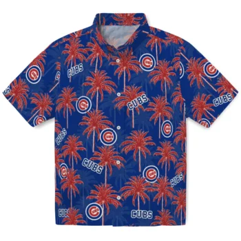 chicago cubs palm grove blue hawaiian shirts best selling