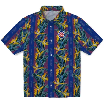 chicago cubs paradise vines blue hawaiian shirts best selling