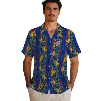 chicago cubs paradise vines blue hawaiian shirts fashion forward