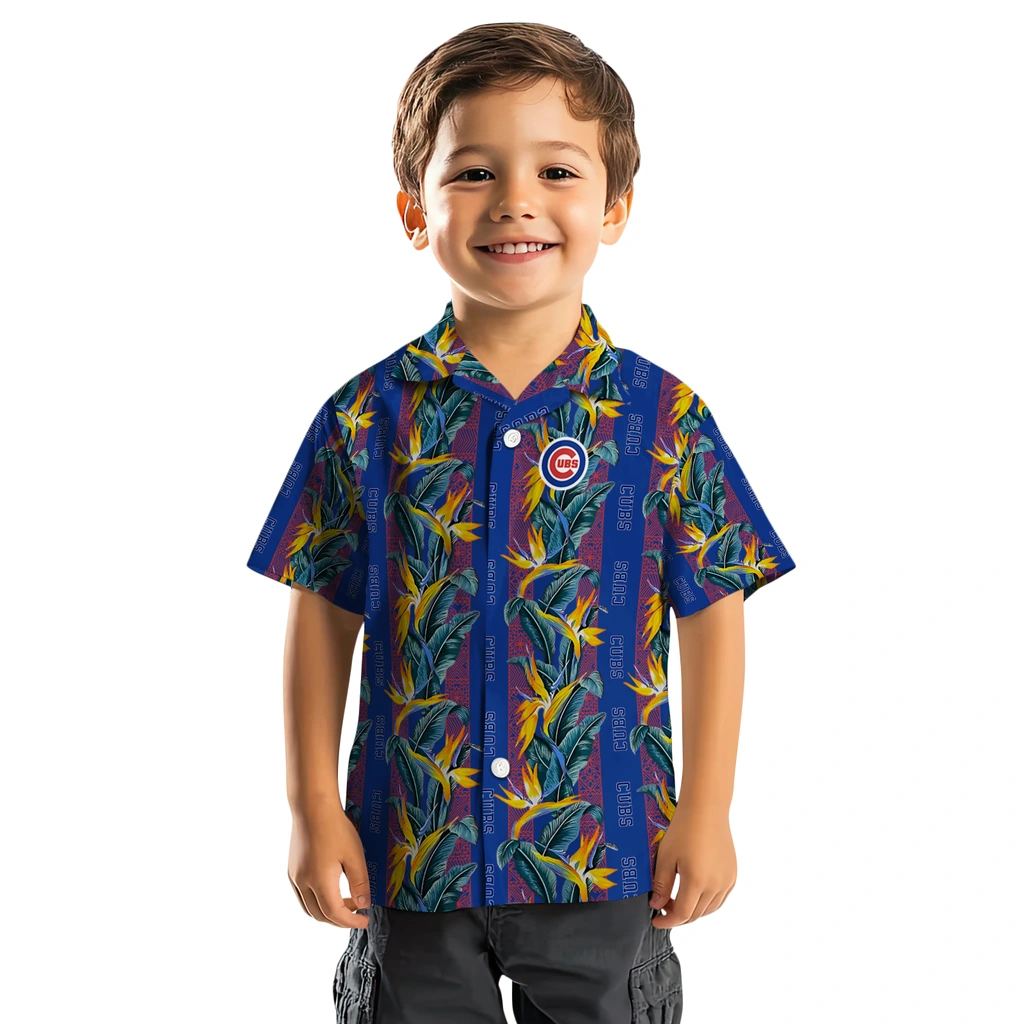 Chicago Cubs Hawaiian Shirt - Paradise Vines chicago cubs paradise vines blue hawaiian shirts top rated