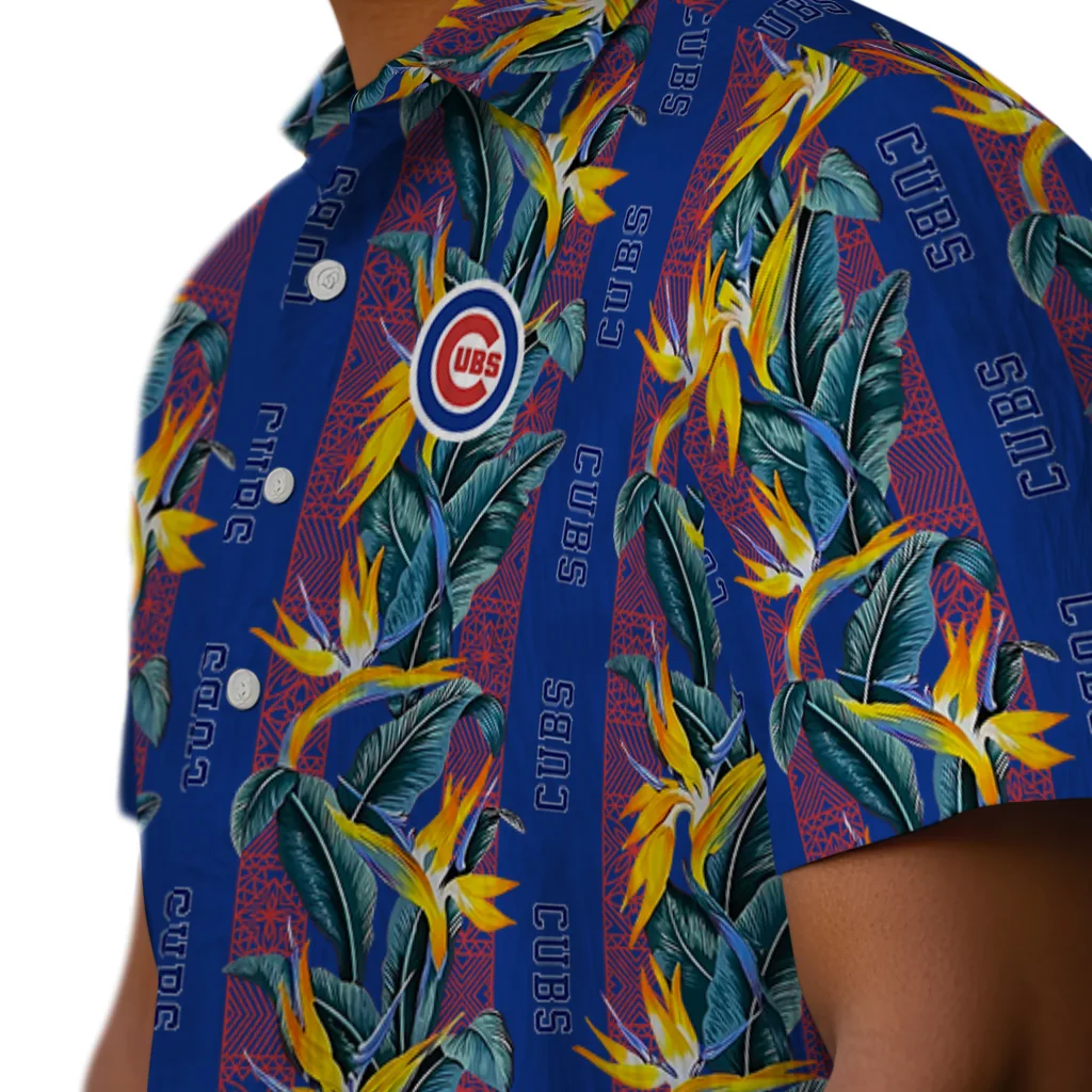 Chicago Cubs Hawaiian Shirt - Paradise Vines chicago cubs paradise vines blue hawaiian shirts trendy