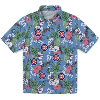 chicago cubs pineapple bouquet best sky blue hawaiian shirts best selling