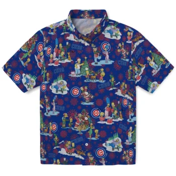 chicago cubs simpsons christmas blue hawaiian shirts best selling