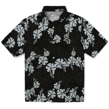 chicago white sox hibiscus petals black hawaiian shirts best selling