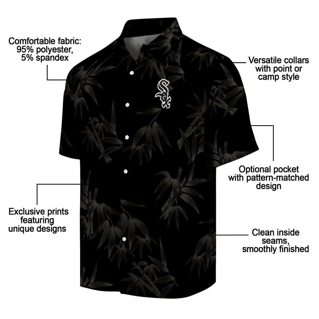 Chicago White Sox Hawaiian Shirt - Bamboo Branches chicago white sox bamboo branches black hawaiian shirts new arrival