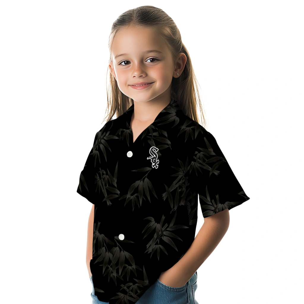 Chicago White Sox Hawaiian Shirt - Bamboo Branches chicago white sox bamboo branches black hawaiian shirts premium grade