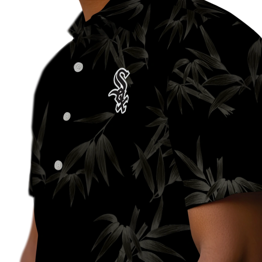 Chicago White Sox Hawaiian Shirt - Bamboo Branches chicago white sox bamboo branches black hawaiian shirts trendy