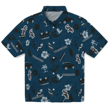 chicago white sox beach vibe navy hawaiian shirts best selling