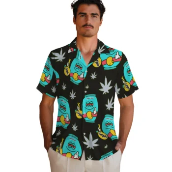 chicago white sox bong smile black hawaiian shirts fashion forward