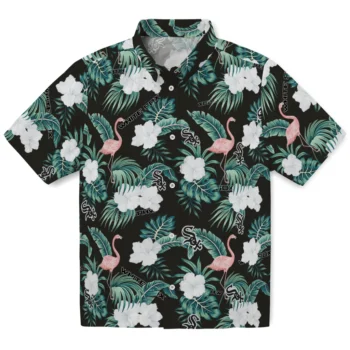chicago white sox flamingo palms black hawaiian shirts best selling