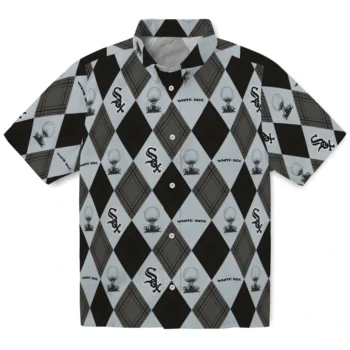 chicago white sox balloon plaid black hawaiian shirts best selling