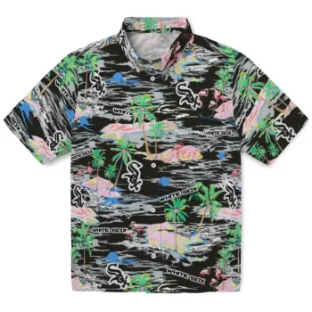 chicago white sox flamingo retreat black hawaiian shirts best selling