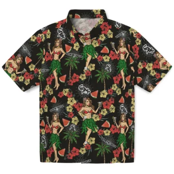 chicago white sox hawaiian girls design black hawaiian shirts best selling