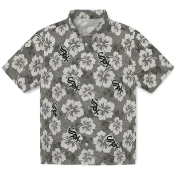 chicago white sox hibiscus cluster black hawaiian shirts best selling