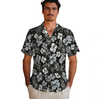 chicago white sox hibiscus bloom black hawaiian shirts fashion forward