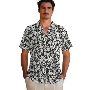 chicago white sox hibiscus motif black white hawaiian shirts fashion forward